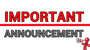 Announcement:Examination Postponement Date